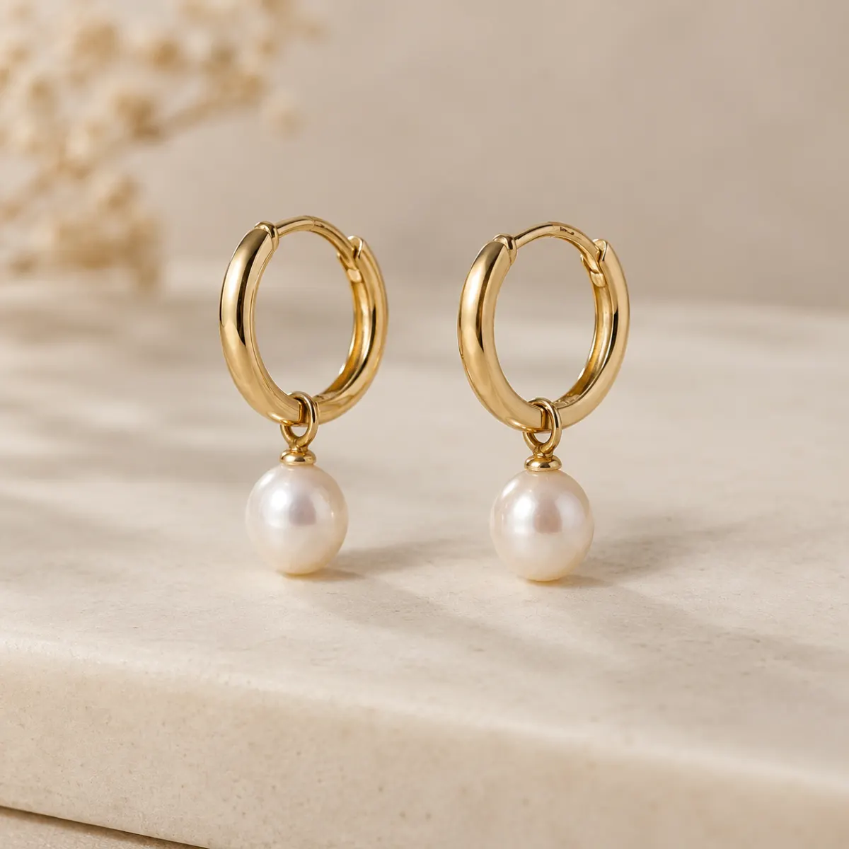 Pearl Drop Earring Set